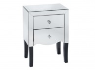 LPD Valentina Mirrored 2 Drawer Bedside Thumbnail