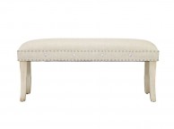 LPD Lyon Cream Fabric Bench Thumbnail