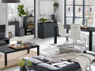 LPD Puro Medium Size Dining Table In Charcoal Gloss Thumbnail