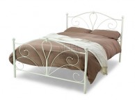 Metal Beds Romance 4ft6 (135cm) Double Ivory Metal Bed Frame Thumbnail