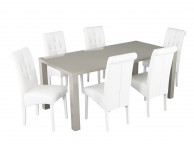 LPD Puro Large Size Dining Table In Stone Gloss Thumbnail
