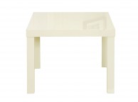 LPD Puro Side Table In Cream Gloss Thumbnail