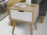 LPD Scandi Lamp Table White And Oak Finish Thumbnail