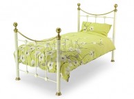 Metal Beds Oxford 3ft (90cm) Single Ivory Bed Frame Thumbnail