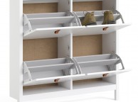 FTG Barcelona Shoe Cabinet In White Thumbnail