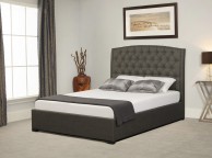 Emporia Lyndhurst 5ft Kingsize Grey Fabric Ottoman Bed Thumbnail