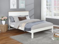 Flintshire Conway 4ft6 Double White Oak Wooden Bed Thumbnail