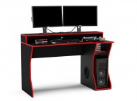 Birlea Enzo Black And Red Gaming Desk Thumbnail