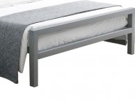 Metal Beds Eaton 4ft (120cm) Small Double Contract Grey Metal Bed Frame Thumbnail