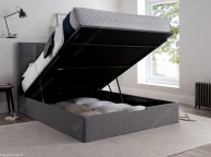 Kaydian Whitburn 4ft6 Double Mid Grey Fabric Ottoman Storage Bed Thumbnail