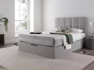 Kaydian Whitburn 5ft Kingsize Light Grey Fabric Ottoman Storage Bed Thumbnail