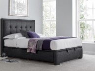 Kaydian Falstone 6ft Super Kingsize Slate Grey Fabric Ottoman Storage Bed Thumbnail