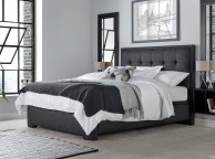 Kaydian Falstone 4ft6 Double Slate Grey Fabric Ottoman Storage Bed Thumbnail