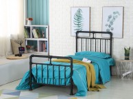 Metal Beds Pippa 3ft Single Black Metal Bed Frame Thumbnail