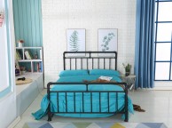 Metal Beds Pippa 4ft6 Double Black Metal Bed Frame Thumbnail