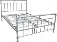 Metal Beds Pippa 4ft6 Double White Metal Bed Frame Thumbnail