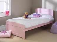Friendship Mill Rainbow Pink 3ft by 5ft9 SHORT Single Wooden Bed Frame Thumbnail
