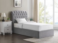 Limelight Rosa 3ft Single Light Grey Fabric Ottoman Bed Frame Thumbnail