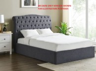 Limelight Rosa 5ft Kingsize Light Grey Fabric Ottoman Bed Frame Thumbnail