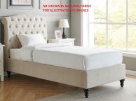 Limelight Rosa 3ft Single Light Grey Fabric Bed Frame Thumbnail