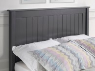 Limelight Taurus 4ft6 Double Dark Grey Wooden Bed Frame With Low Foot End Thumbnail