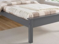 Limelight Taurus 5ft Kingsize Dark Grey Wooden Bed Frame With Low Foot End Thumbnail