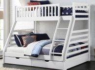 Sweet Dreams States Triple Sleeper Bunk Bed In White Thumbnail