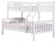 Sweet Dreams Connor Triple Sleeper Bunk Bed In White Thumbnail