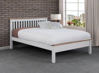 Sweet Dreams Newman 4ft Small Double White Wooden Bed Frame Thumbnail