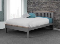 Sweet Dreams Newman 5ft Kingsize Grey Wooden Bed Frame Thumbnail
