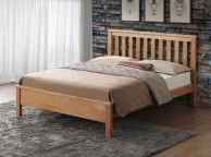 Sweet Dreams Howarth 4ft6 Double Oak Finish Wooden Bed Frame Thumbnail