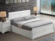 Sweet Dreams Robin 5ft Kingsize White Wooden Ottoman Bed Frame Thumbnail