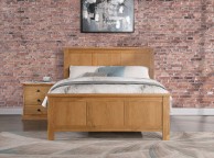 Sweet Dreams Kelly 4ft6 Double Oak Finish Bed Frame Thumbnail