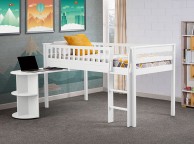 Sweet Dreams Logan Midsleeper Bed In White Thumbnail