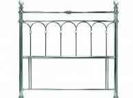 Bentley Designs Krystal 4ft6 Double Antique Nickel Finish Metal Headboard Thumbnail