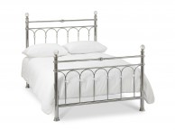 Bentley Designs Krystal 4ft6 Double Shiny Nickel Metal Bed Frame Thumbnail