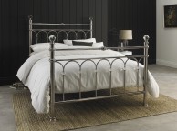 Bentley Designs Krystal 4ft6 Double Shiny Nickel Metal Bed Frame Thumbnail