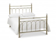 Bentley Designs Krystal 5ft Kingsize Champagne Brass Finish Metal Bed Frame Thumbnail