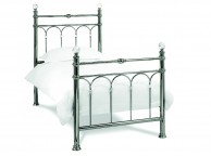 Bentley Designs Krystal 3ft Single Antique Nickel Metal Bed Frame Thumbnail