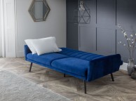 Julian Bowen Afina Sofa Bed In Blue Velvet Thumbnail