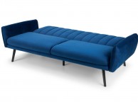 Julian Bowen Afina Sofa Bed In Blue Velvet Thumbnail