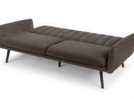 Julian Bowen Afina Sofa Bed In GreyVelvet Thumbnail