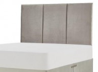 Metal Beds Ruby 3 Panel 6ft Super Kingsize Fabric Headboard (Choice Of Colours) Thumbnail