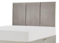 Metal Beds Ruby 3 Panel 4ft Small Double Fabric Headboard (Choice Of Colours) Thumbnail