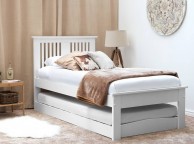 Sleep Design Astley 3ft Single White Wooden Guest Bed Thumbnail