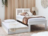 Sleep Design Astley 3ft Single White Wooden Guest Bed Thumbnail
