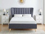 Limelight Tasya 5ft Kingsize Dark Grey Fabric Bed Frame Thumbnail