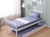 Flair Furnishings Larysa 3ft Single White Wooden Guest Bed Frame Thumbnail