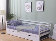 Flair Furnishings Cloud 3ft Single White Wooden Guest Day Bed Frame Thumbnail