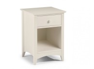 Julian Bowen Cameo Stone White 1 Drawer Bedside Thumbnail